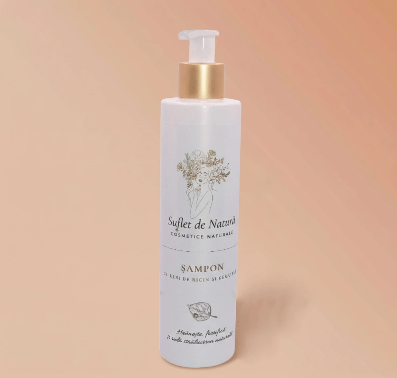 Sampon cu ulei de Ricin Keratina