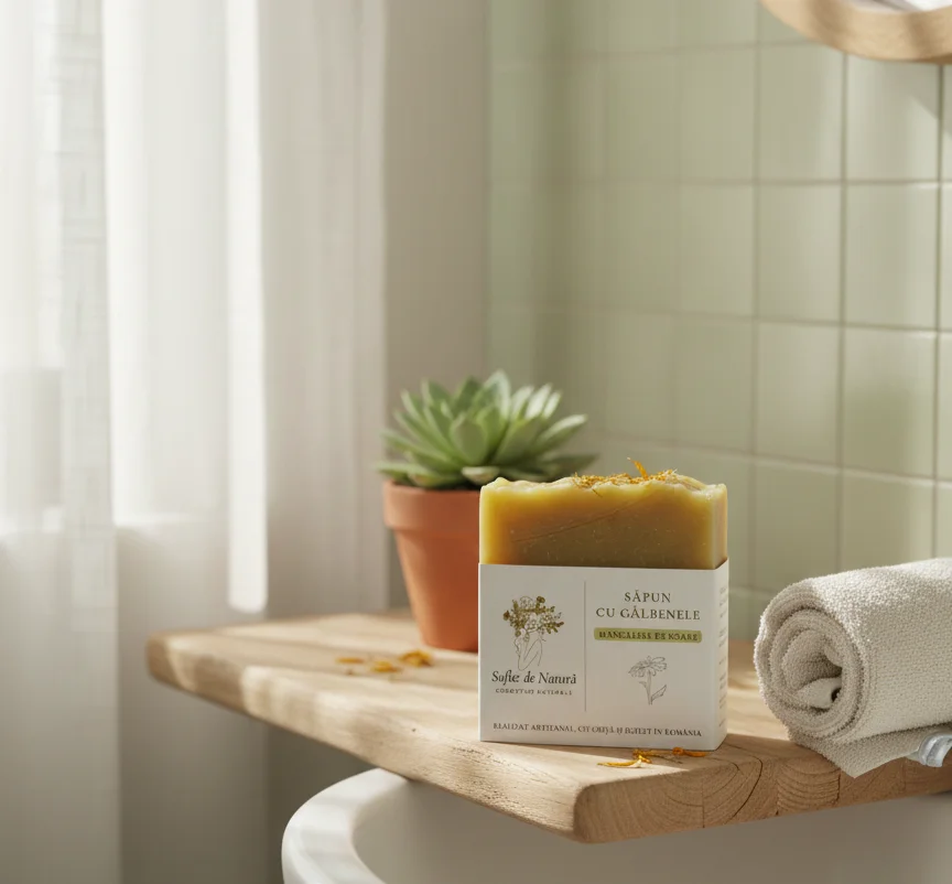 Sapun cu galbenele mangaiere de soare - imagine 3