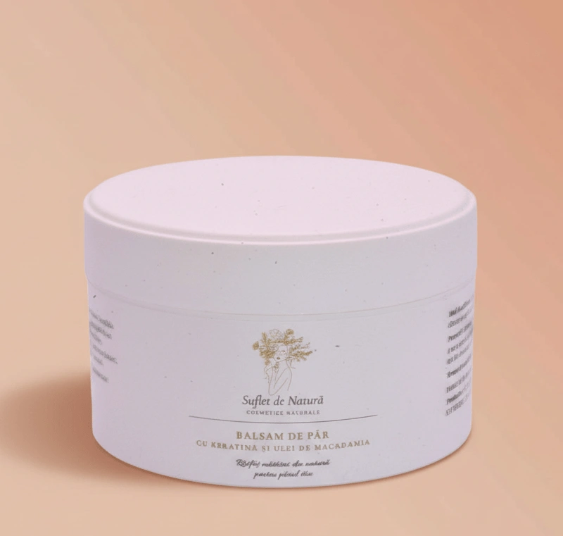 Balsam de par cu Keratina si Ulei de Macadamia